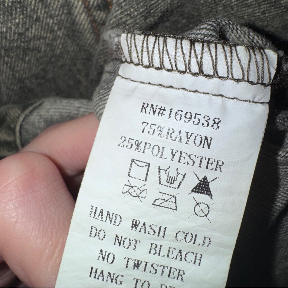 NanaMacs Washed Green Overall Dress NWT - Picture 10 of 12